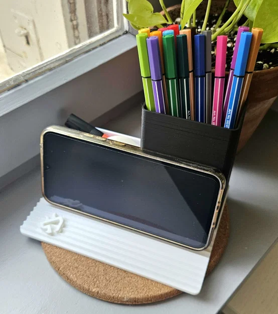 Khay Đựng Đồ Để Bàn Tối Giản - Giá Cắm Bút & Đế Điện Thoại - Image 3