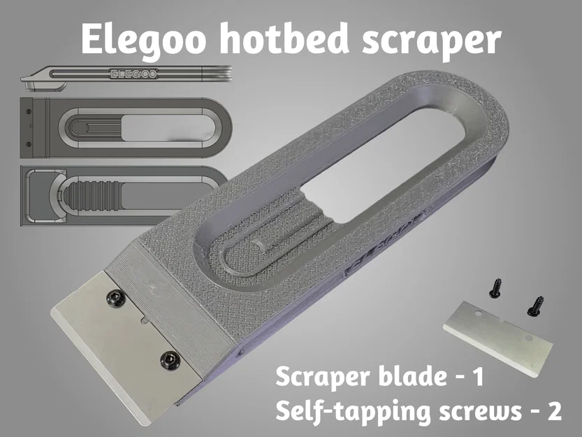 Dụng cụ cạo bàn in Elegoo Hotbed Scraper - Image 1