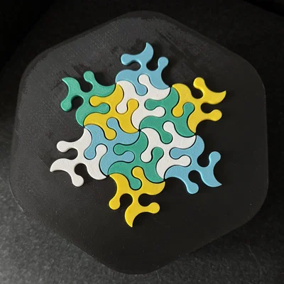 Khay phân loại mảnh ghép Puzzle - Xếp chồng được kèm nắp đậy