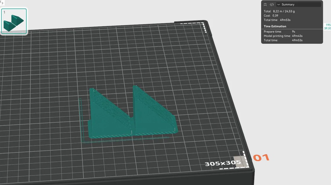 Giá đỡ bàn in (chiều dài tối đa 320mm, ví dụ Qidi Plus 4) - Image 4