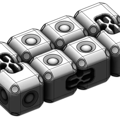 Infinity Cube: Mô hình đồ chơi giải tỏa căng thẳng in 3D độc đáo