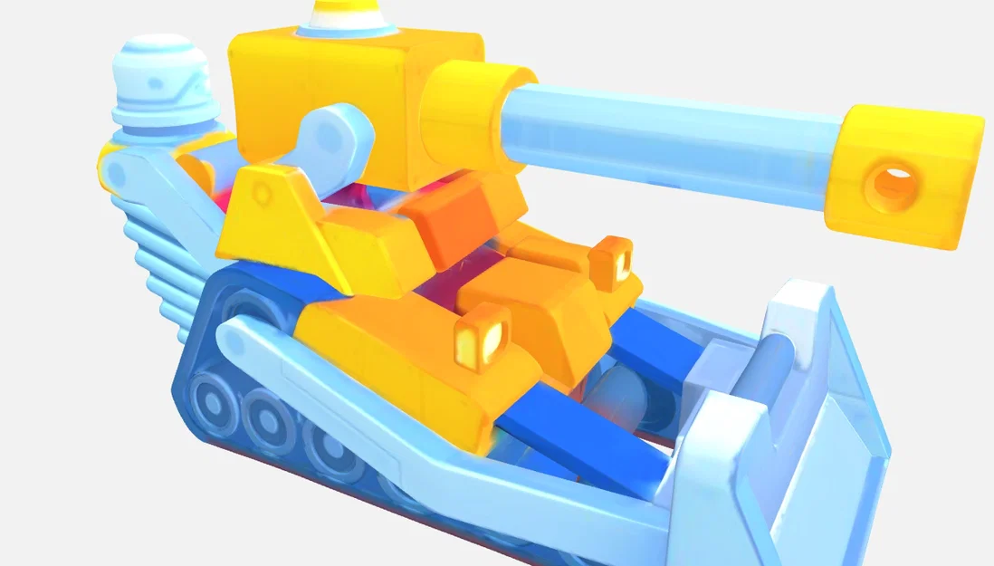 Mô hình 3D Drill Tank 2.0 siêu ngầu lấy cảm hứng từ game Tank Stars - Image 1