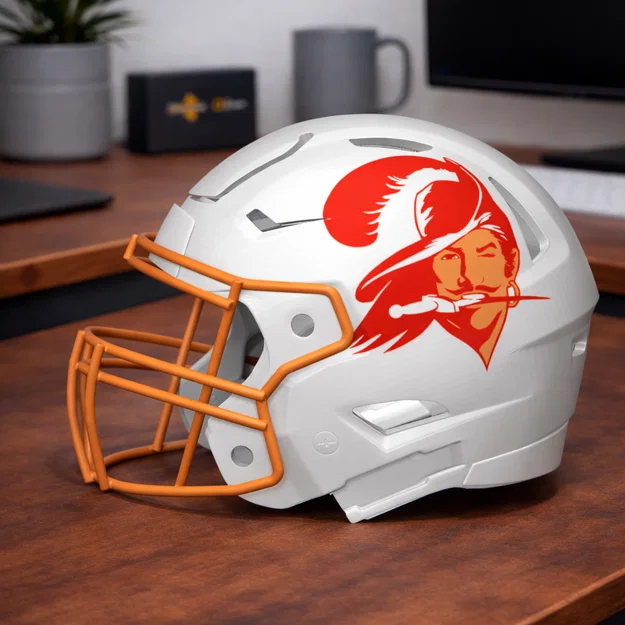 Mũ bảo hiểm bóng bầu dục Tampa Bay Buccaneers - Logo cổ điển - Image 1