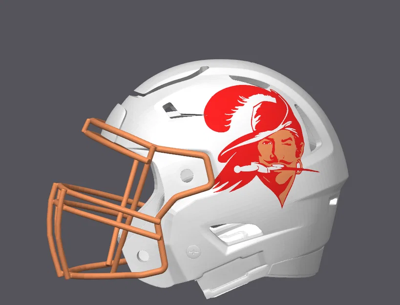 Mũ bảo hiểm bóng bầu dục Tampa Bay Buccaneers - Logo cổ điển - Image 2