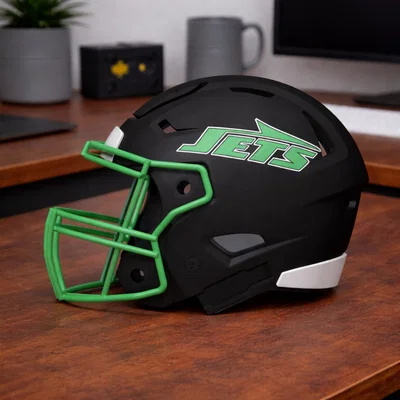 Mô hình mũ bảo hiểm bóng bầu dục New York Jets