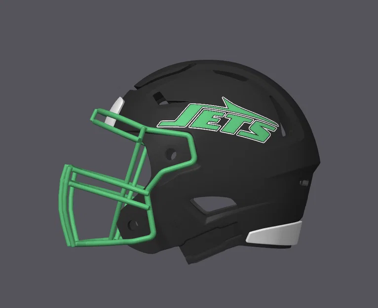 Mô hình mũ bảo hiểm bóng bầu dục New York Jets - Image 2