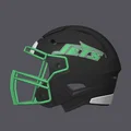 Mô hình mũ bảo hiểm bóng bầu dục New York Jets - Thumbnail 2