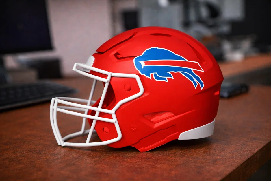 Mũ bảo hiểm bóng bầu dục Buffalo Bills - Kiểu dáng thập niên 90 - Image 1