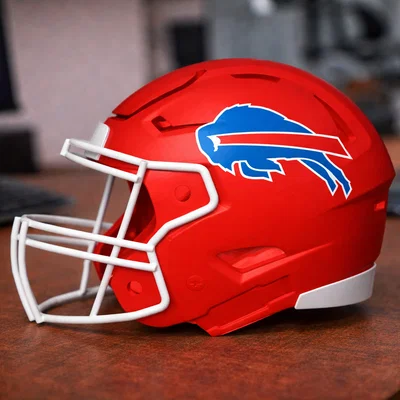 Mũ bảo hiểm bóng bầu dục Buffalo Bills - Kiểu dáng thập niên 90