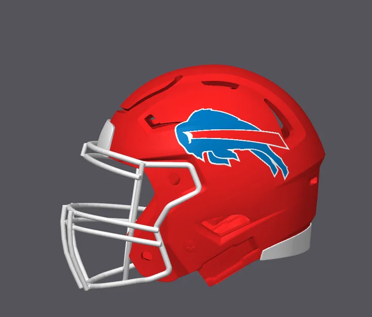 Mũ bảo hiểm bóng bầu dục Buffalo Bills - Kiểu dáng thập niên 90 - Image 2