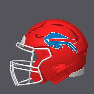Mũ bảo hiểm bóng bầu dục Buffalo Bills - Kiểu dáng thập niên 90