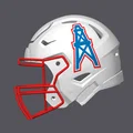 Mô hình Mũ bảo hiểm bóng bầu dục Houston Oilers - Thumbnail 2