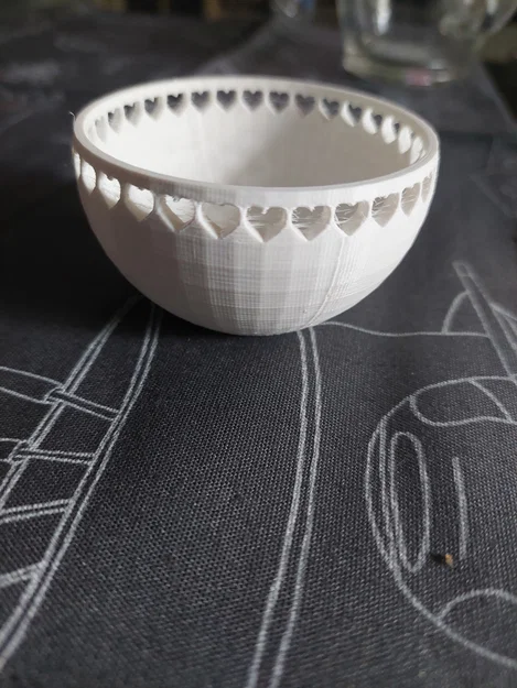 Chiếc bát 3D nhỏ xinh họa tiết trái tim trang trí cực dễ thương - Image 1