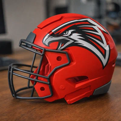 Mũ bảo hiểm bóng bầu dục Atlanta Falcons - Logo Concept