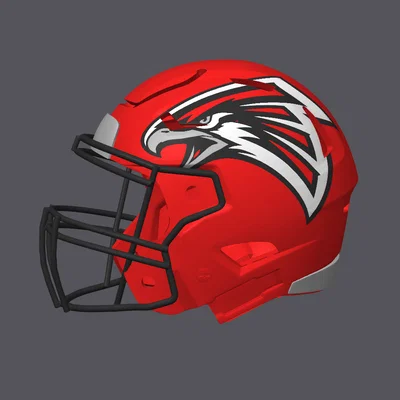 Mũ bảo hiểm bóng bầu dục Atlanta Falcons - Logo Concept