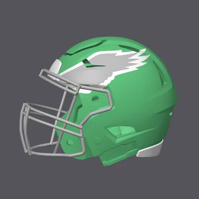 Mô hình mũ bảo hiểm bóng bầu dục Philadelphia Eagles - Logo cổ điển