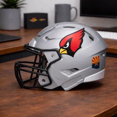 Mũ Bảo Hiểm Bóng Bầu Dục Arizona Cardinals - Có Cờ AZ