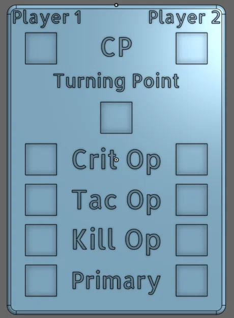 Bảng theo dõi điểm số Kill Team 24 Score Tracker (In 3D) - Image 1