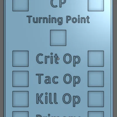 Bảng theo dõi điểm số Kill Team 24 Score Tracker (In 3D)