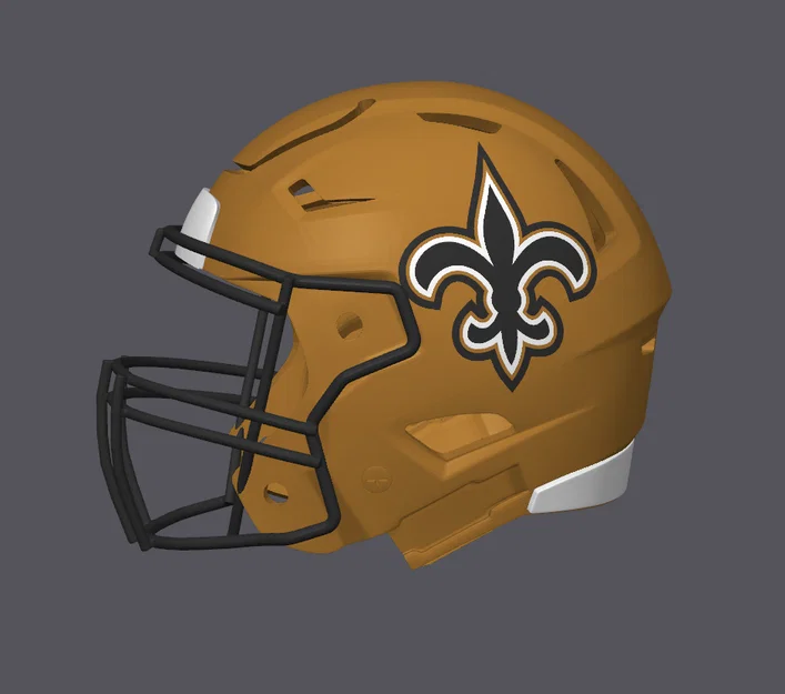 Mũ Bảo Hiểm Bóng Bầu Dục New Orleans Saints - Image 2