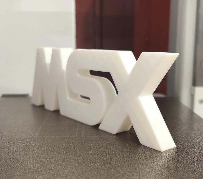 Mô hình logo MSX retro - Đồ trang trí để bàn cực chất - Image 1