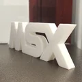 Mô hình logo MSX retro - Đồ trang trí để bàn cực chất - Thumbnail 1