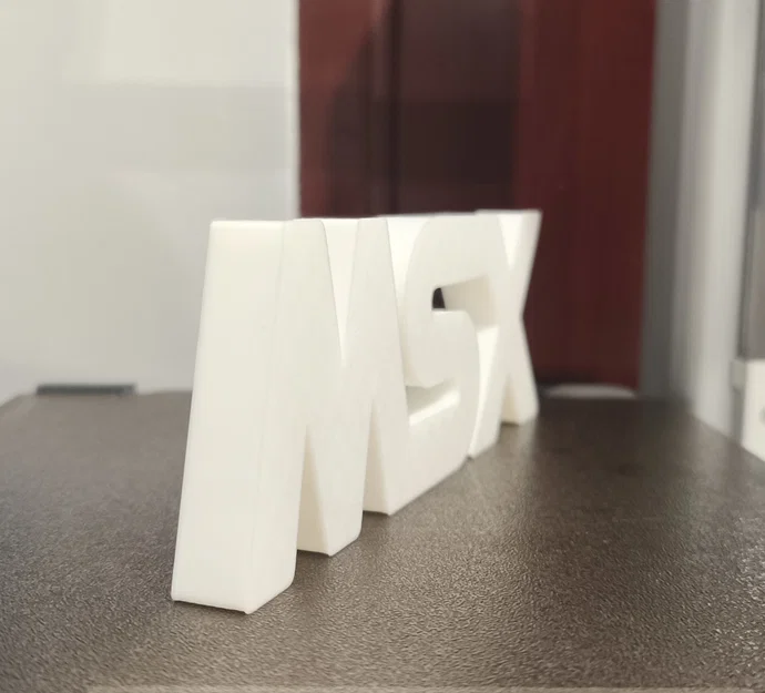 Mô hình logo MSX retro - Đồ trang trí để bàn cực chất - Image 2