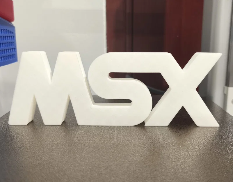 Mô hình logo MSX retro - Đồ trang trí để bàn cực chất - Image 3