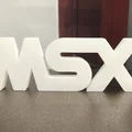 Mô hình logo MSX retro - Đồ trang trí để bàn cực chất - Thumbnail 3