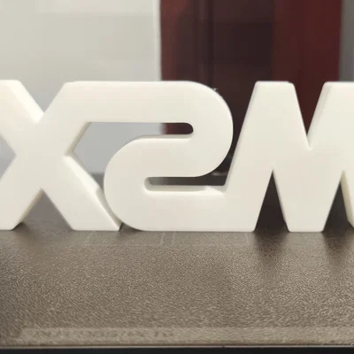 Mô hình logo MSX retro - Đồ trang trí để bàn cực chất