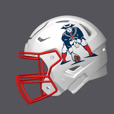 Mũ bảo hiểm bóng bầu dục NE Patriots - Logo cổ điển