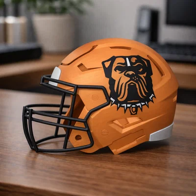 Mũ bảo hiểm bóng bầu dục Cleveland Browns - Logo thay thế