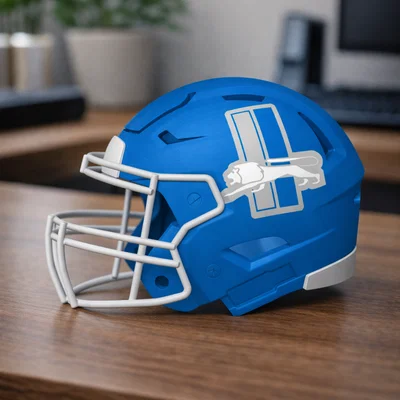 Mũ bảo hiểm bóng bầu dục Detroit Lions - Logo thay thế