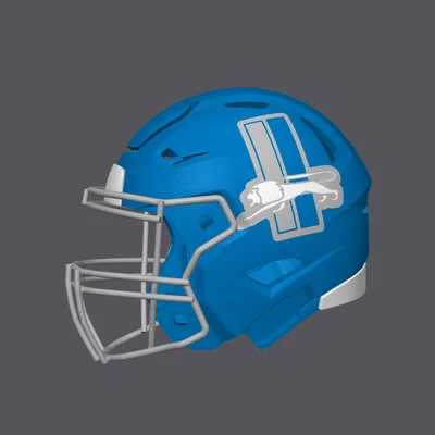 Mũ bảo hiểm bóng bầu dục Detroit Lions - Logo thay thế