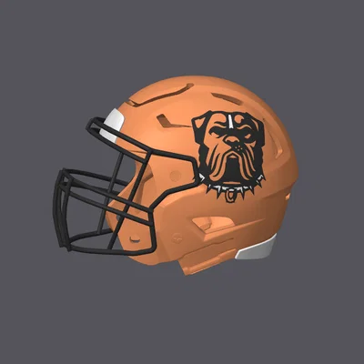 Mũ bảo hiểm bóng bầu dục Cleveland Browns - Logo thay thế