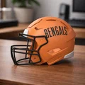 Mũ bảo hiểm bóng bầu dục Cincinnati Bengals - Logo cổ điển - Thumbnail 1