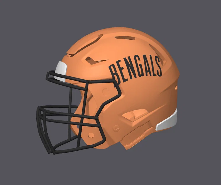 Mũ bảo hiểm bóng bầu dục Cincinnati Bengals - Logo cổ điển - Image 2