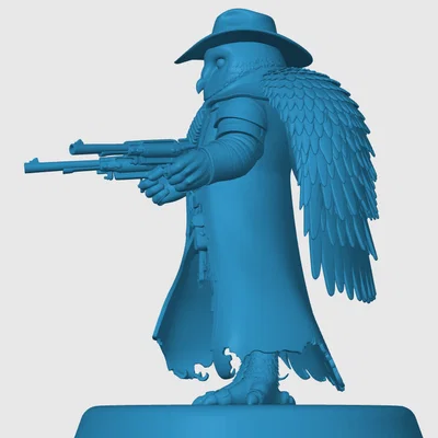 Mô hình Owlin Gunslinger cho game RPG