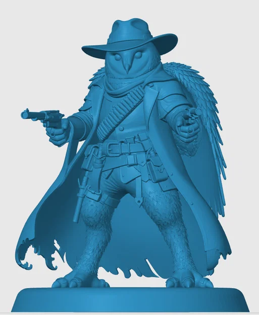 Mô hình Owlin Gunslinger cho game RPG - Image 3