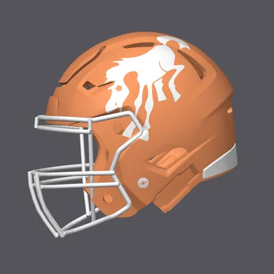 Mũ bảo hiểm bóng bầu dục Denver Broncos - Logo cổ điển