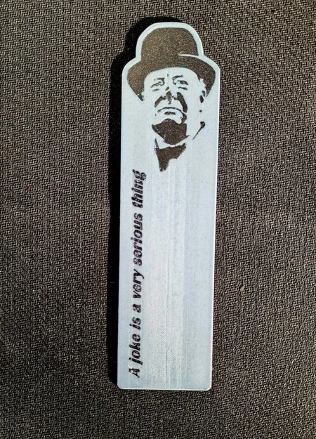 Bookmark Stencil Churchill - Image 1