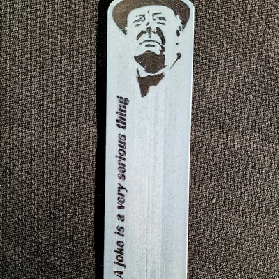Bookmark Stencil Churchill