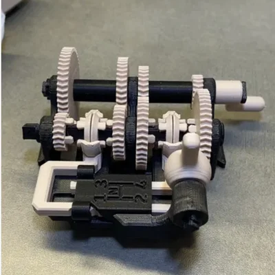 Hộp số sàn 4 cấp "Constant Mesh" – In 3D 100%!