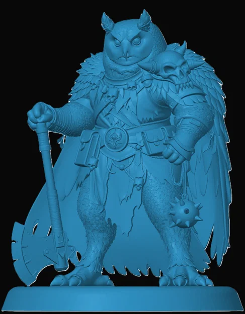 Mô hình Owlin Barbarian cho game nhập vai - Image 1