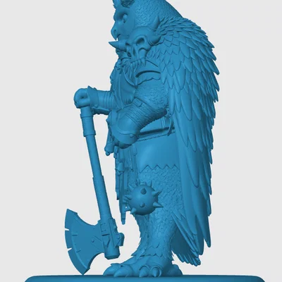 Mô hình Owlin Barbarian cho game nhập vai