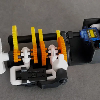 Nâng cấp motor (micro servo) cho hộp số sàn "4 Speed Constant Mesh"