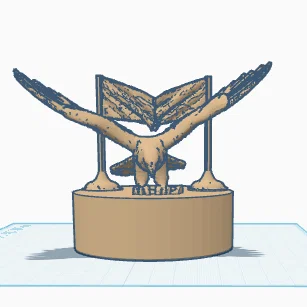 Mô hình tượng đại bàng Bald Eagle trang trí để bàn ấn tượng