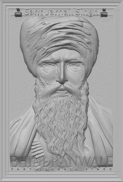 Mô hình 3D Sant Jarnail Singh Ji Bhindranwale - Image 4