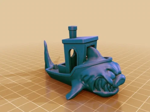 Mô hình 3D Benchy Megalodon: Sự kết hợp giữa tàu test và cá mập - Image 1