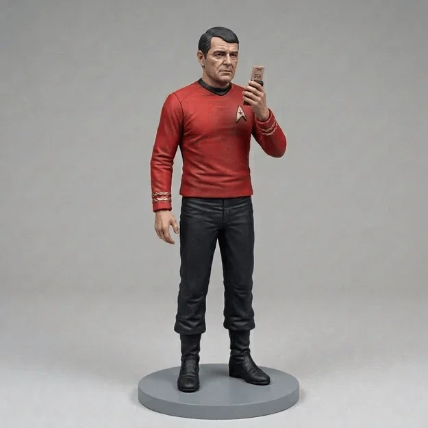 Mô hình 3D Montgomery Scotty Scott Star Trek (1966) siêu thực - Image 1